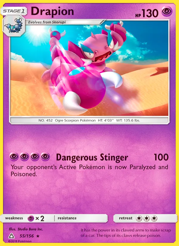 Drapion — Ultra Prism #55 (Pokémon TCG card)