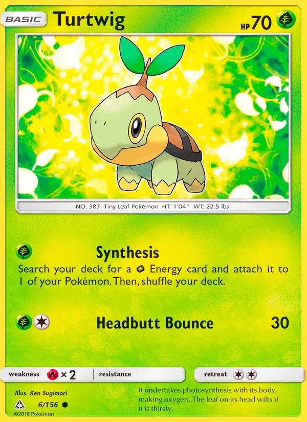 Turtwig — Ultra Prism #6 (Pokémon TCG card)