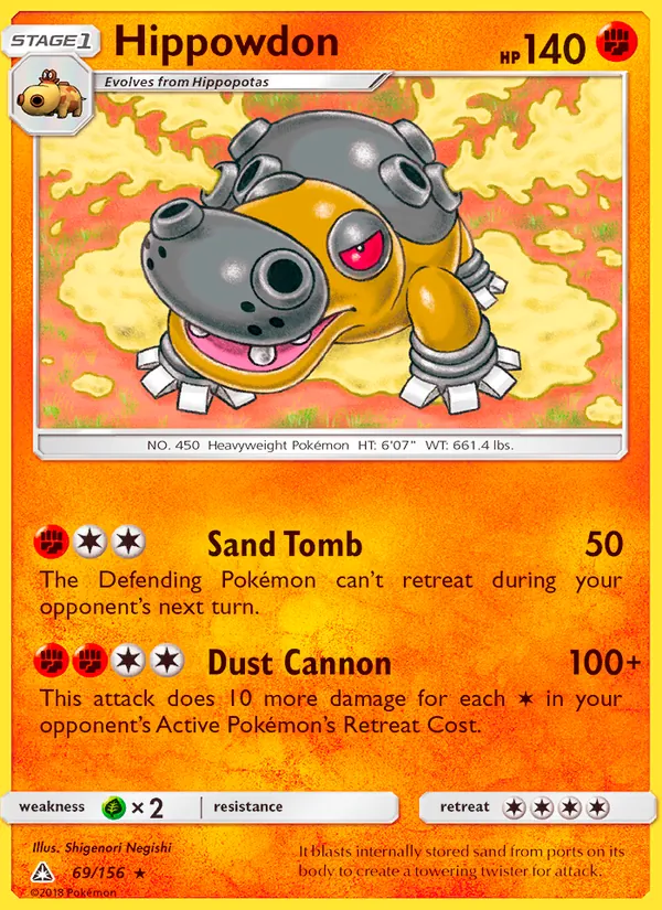 Hippowdon — Ultra Prism #69 (Pokémon TCG card)