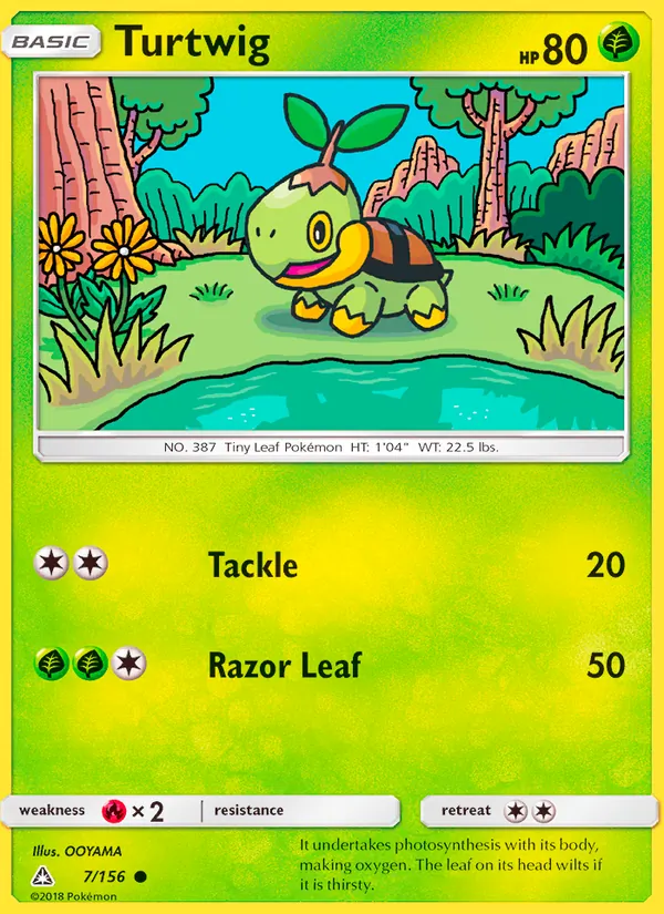 Turtwig — Ultra Prism #7 (Pokémon TCG card)