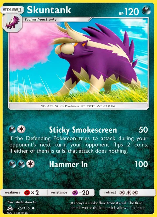 Skuntank — Ultra Prism #76 (Pokémon TCG card)