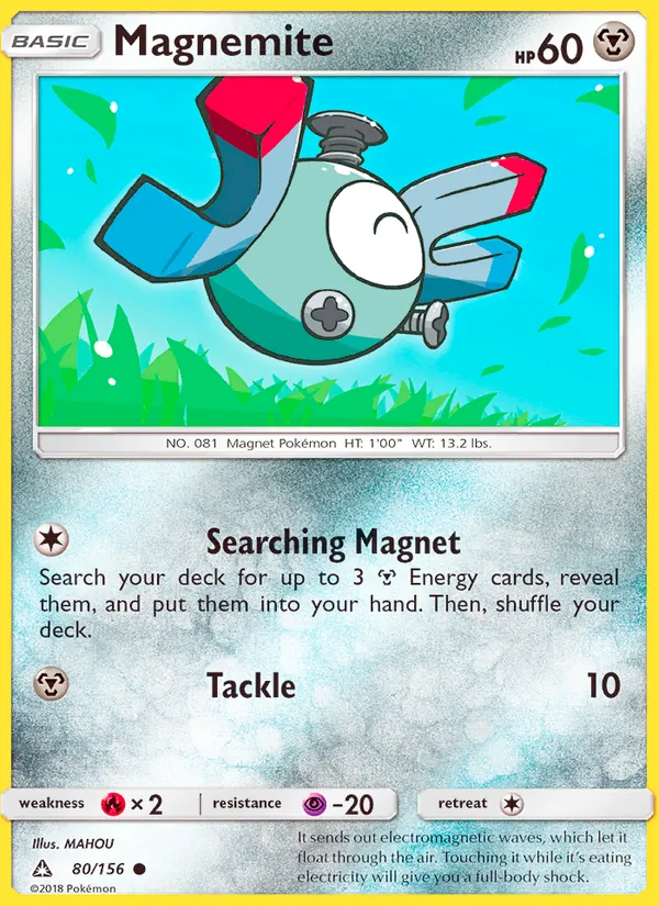 Magnemite — Ultra Prism #80 (Pokémon TCG card)
