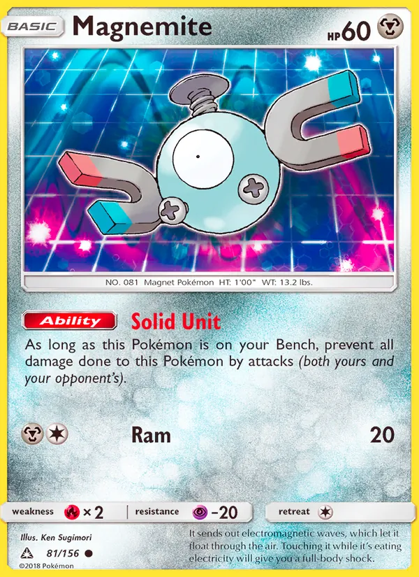 Magnemite — Ultra Prism #81 (Pokémon TCG card)
