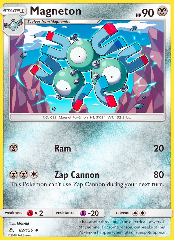Magneton — Ultra Prism #82 (Pokémon TCG card)