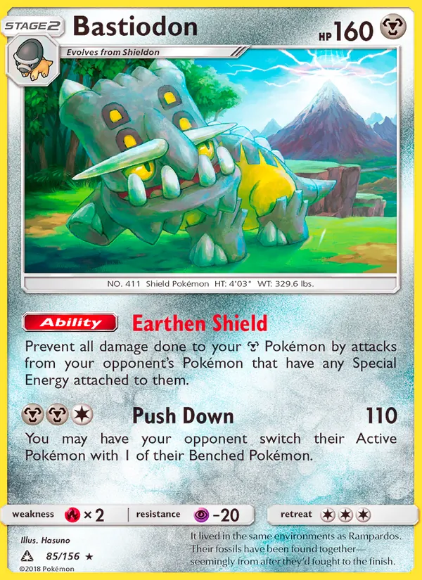 Bastiodon — Ultra Prism #85 (Pokémon TCG card)