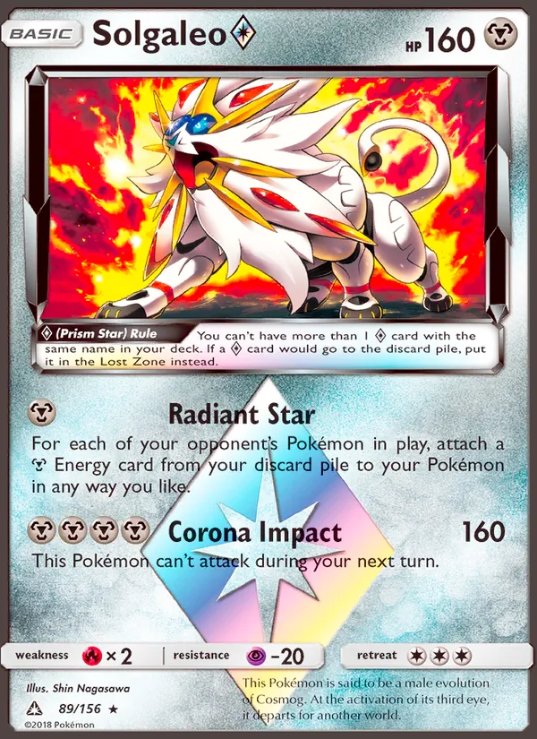 Solgaleo ◇ — Ultra Prism #89 (Pokémon TCG card)