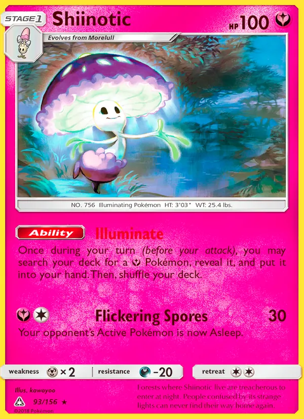 Shiinotic — Ultra Prism #93 (Pokémon TCG card)