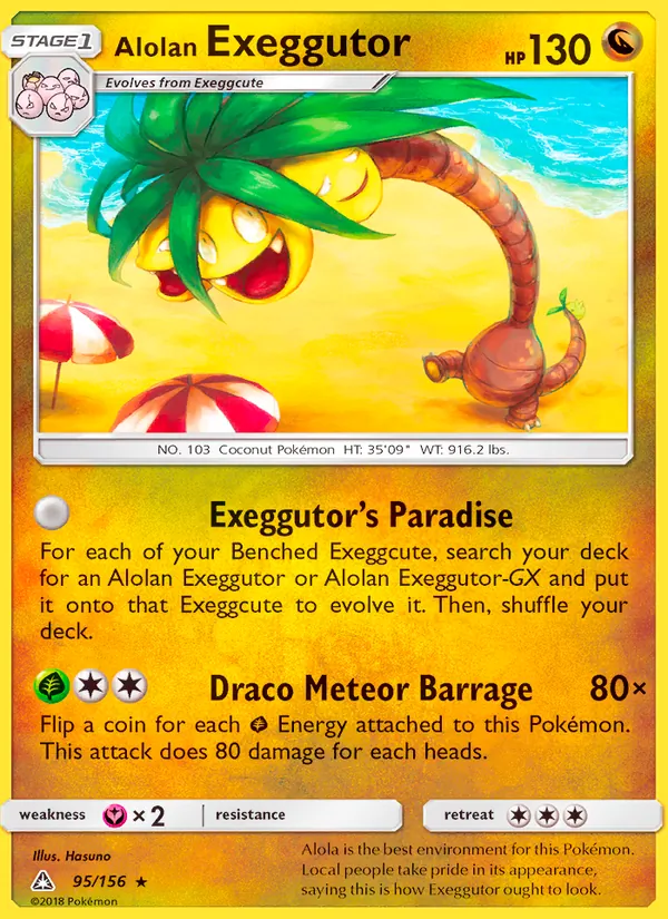 Alolan Exeggutor — Ultra Prism #95 (Pokémon TCG card)