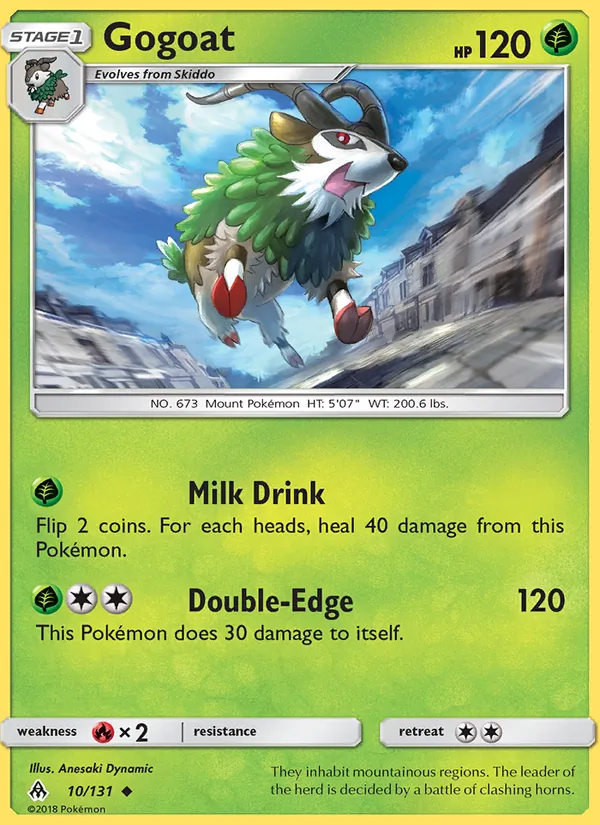 Gogoat — Forbidden Light #10 (Pokémon TCG card)