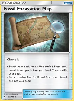 Fossil Excavation Map (Forbidden Light #107)