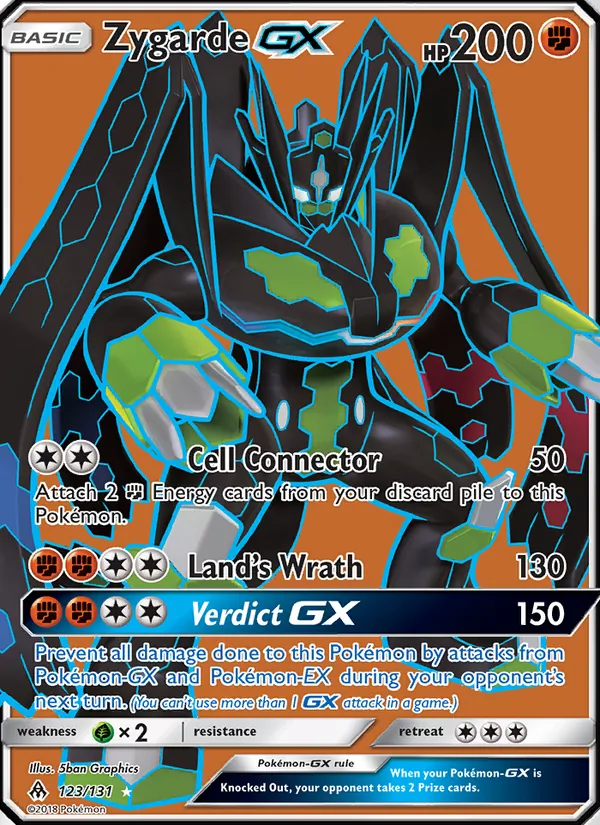 Zygarde GX — Forbidden Light #123 (Pokémon TCG card)