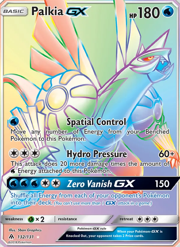Palkia GX — Forbidden Light #132 (Pokémon TCG card)