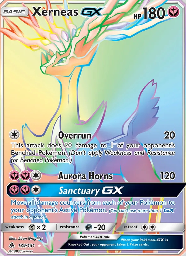 Xerneas GX — Forbidden Light #139 (Pokémon TCG card)
