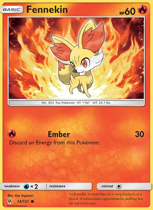 Fennekin — Forbidden Light #14 (Pokémon TCG card)