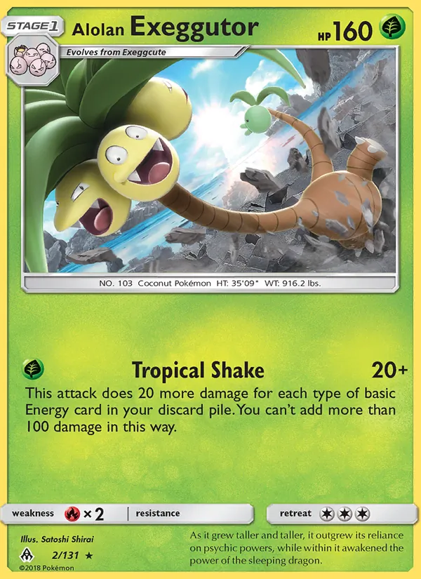 Alolan Exeggutor — Forbidden Light #2 (Pokémon TCG card)