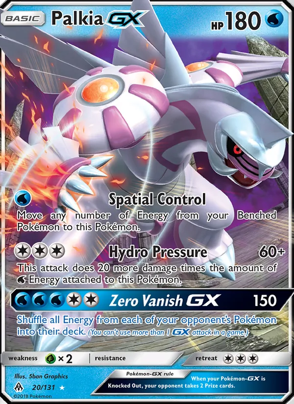 Palkia GX — Forbidden Light #20 (Pokémon TCG card)