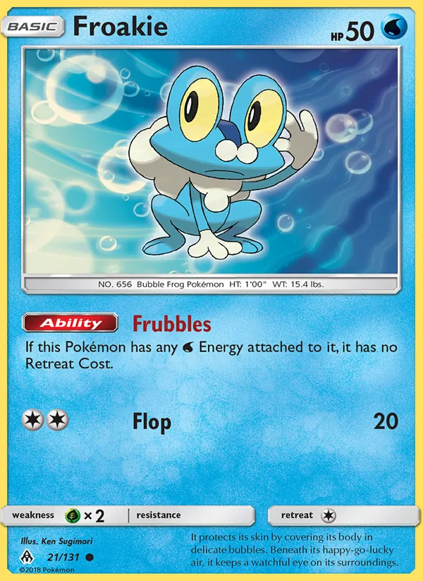Froakie — Forbidden Light #21 (Pokémon TCG card)