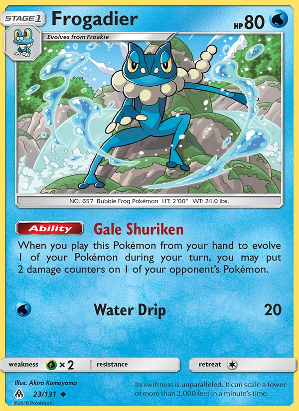 Frogadier — Forbidden Light #23 (Pokémon TCG card)