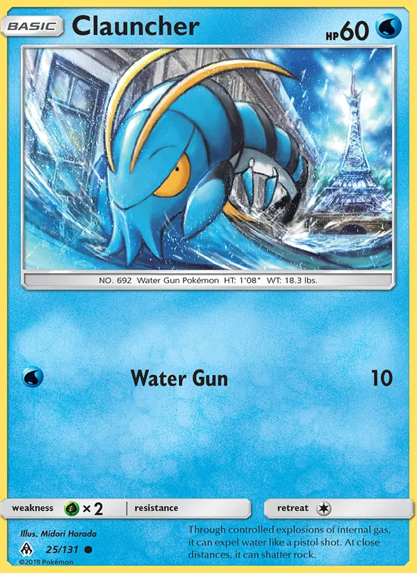Clauncher — Forbidden Light #25 (Pokémon TCG card)