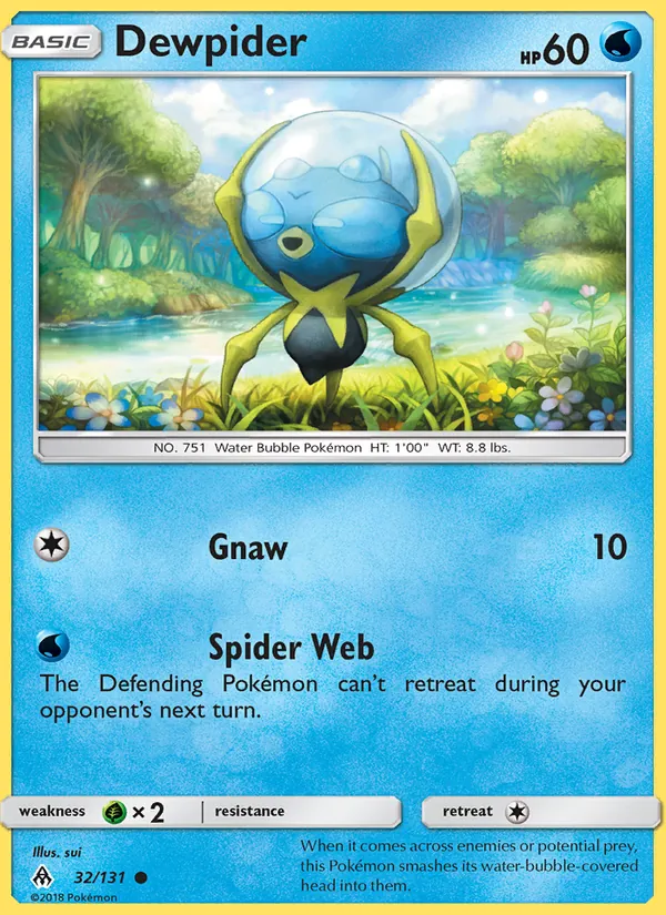 Dewpider — Forbidden Light #32 (Pokémon TCG card)