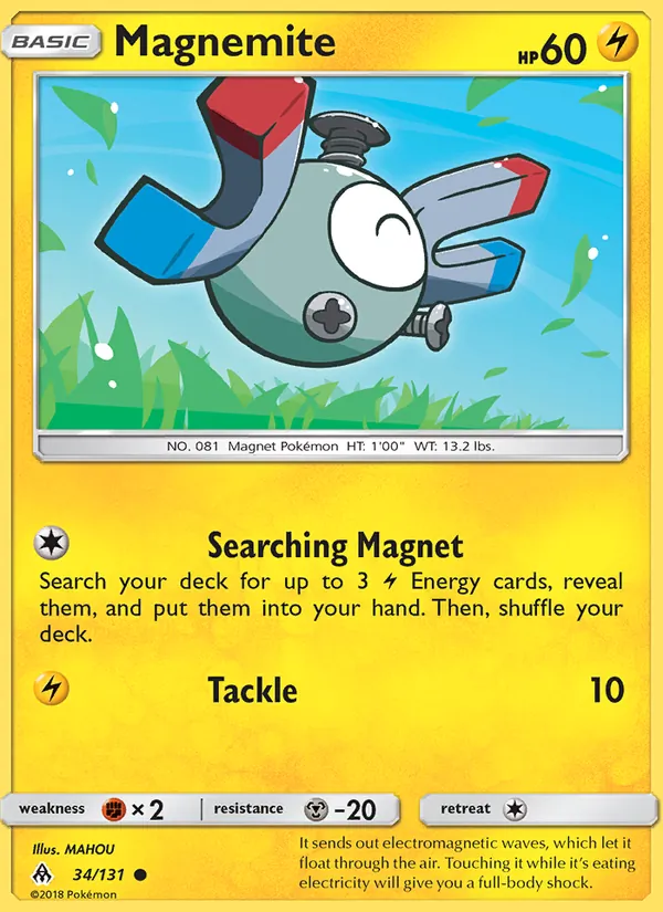 Magnemite — Forbidden Light #34 (Pokémon TCG card)