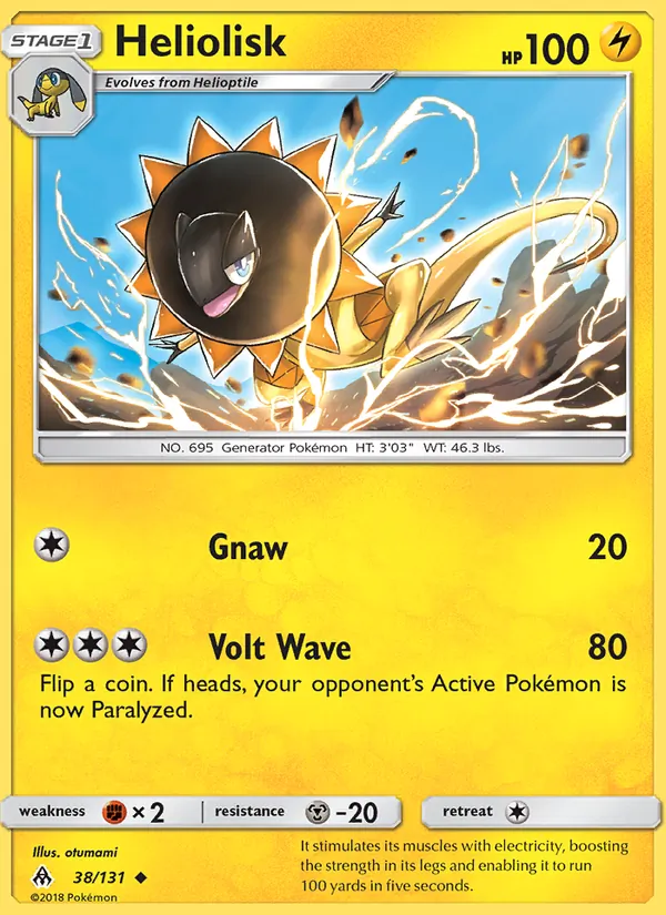 Heliolisk — Forbidden Light #38 (Pokémon TCG card)