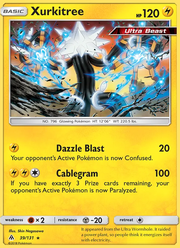 Xurkitree — Forbidden Light #39 (Pokémon TCG card)