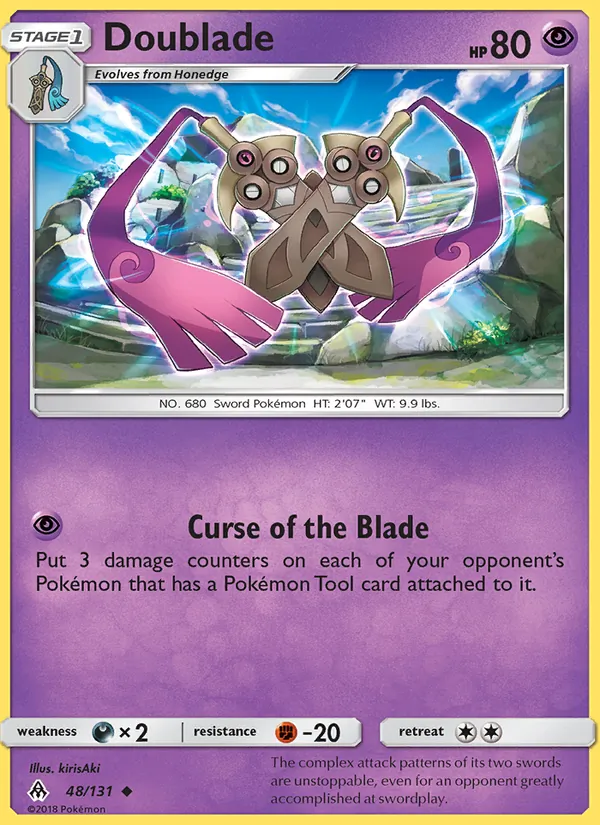 Doublade — Forbidden Light #48 (Pokémon TCG card)