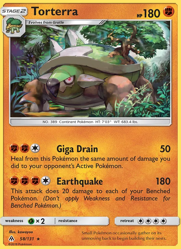 Torterra — Forbidden Light #58 (Pokémon TCG card)