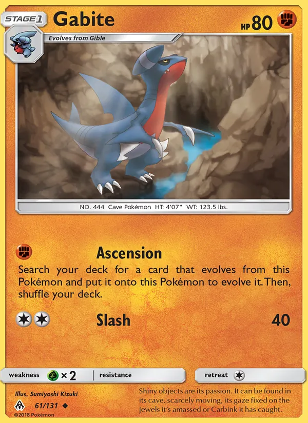 Gabite — Forbidden Light #61 (Pokémon TCG card)