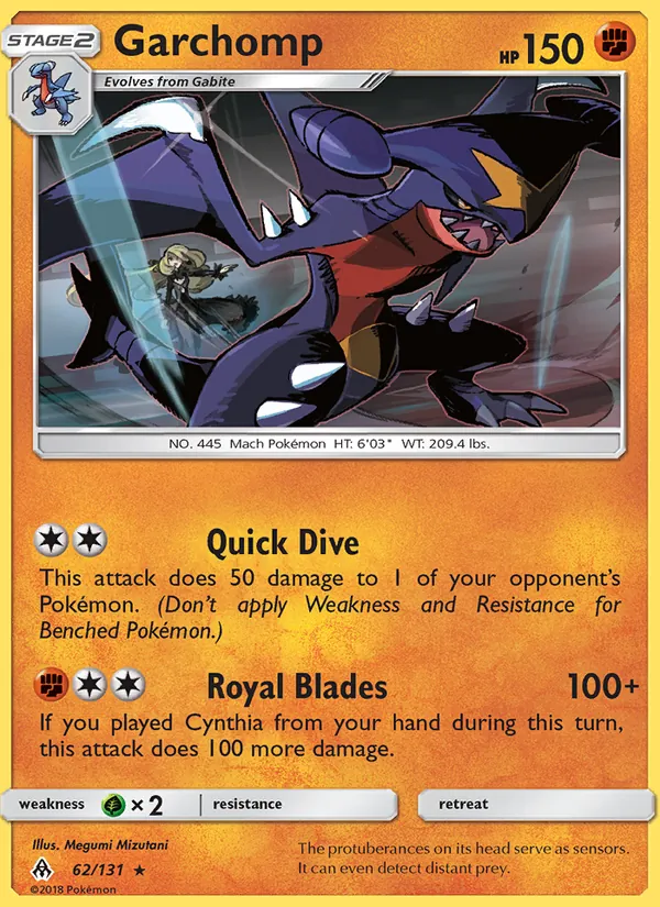 Garchomp — Forbidden Light #62 (Pokémon TCG card)