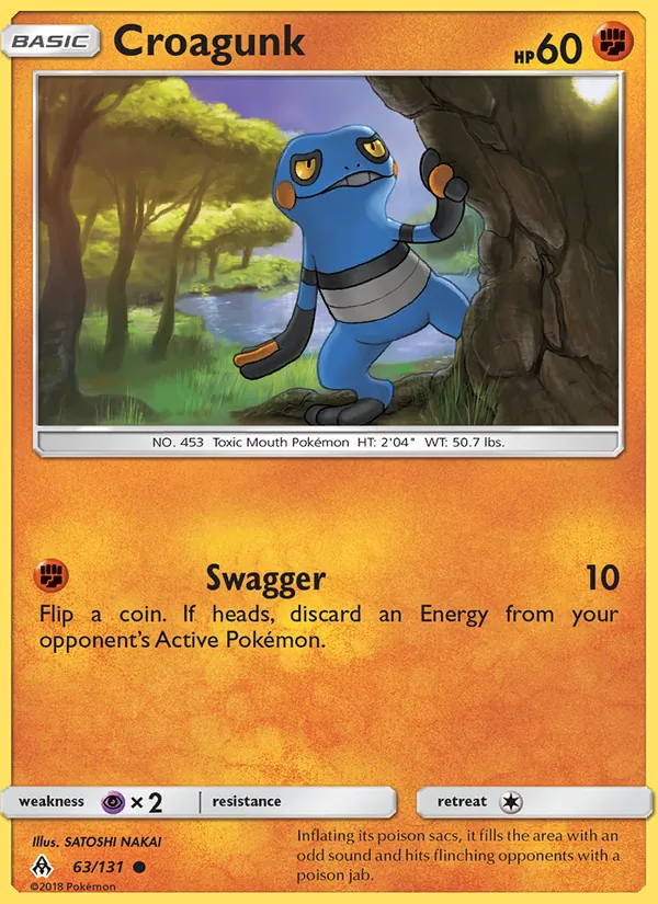 Croagunk — Forbidden Light #63 (Pokémon TCG card)