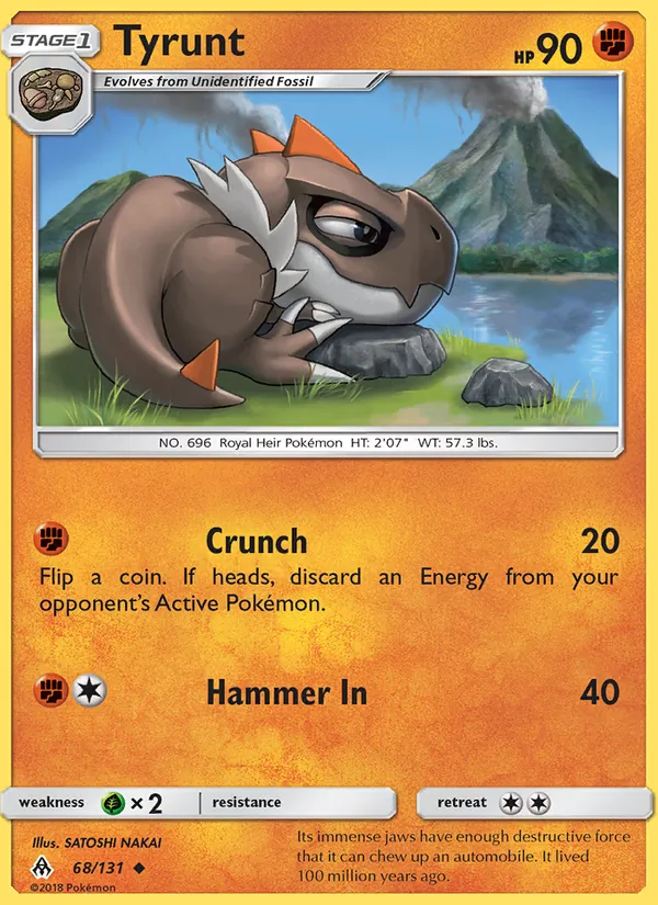 Tyrunt — Forbidden Light #68 (Pokémon TCG card)