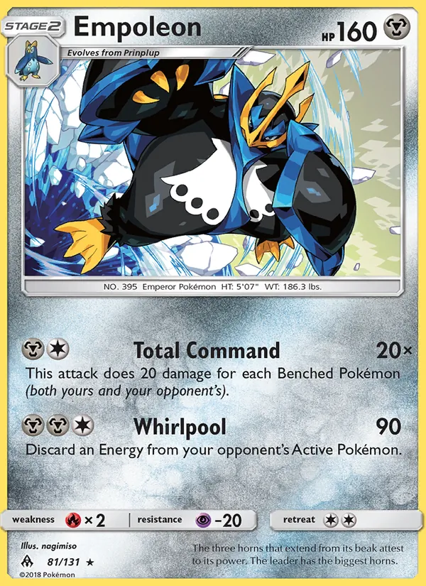Empoleon — Forbidden Light #81 (Pokémon TCG card)