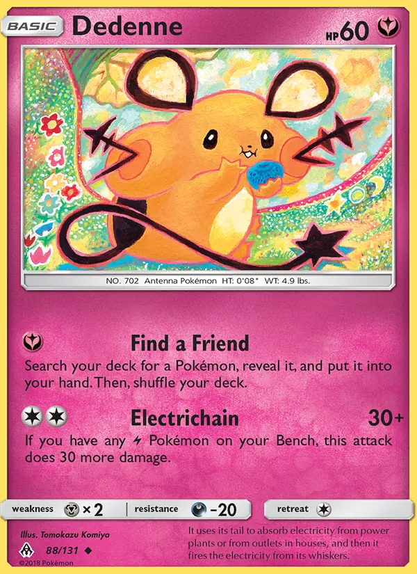 Dedenne — Forbidden Light #88 (Pokémon TCG card)