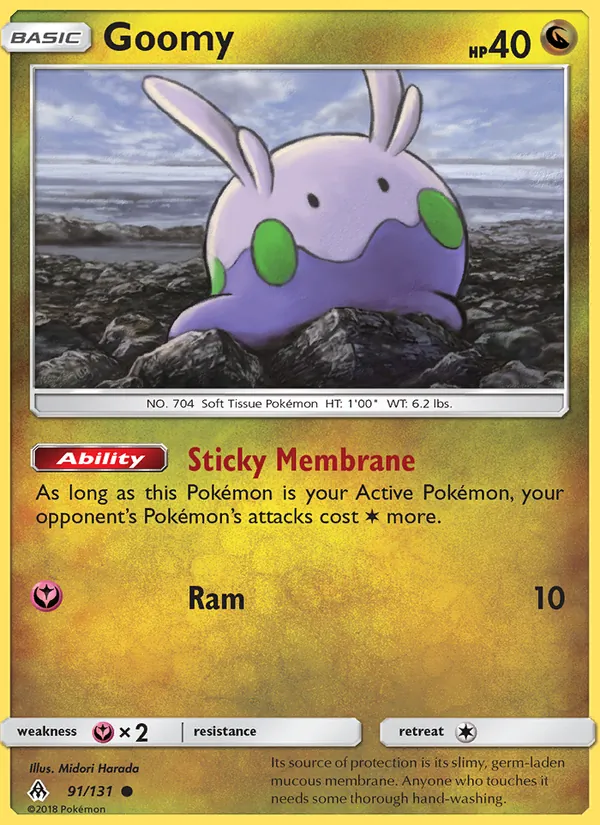 Goomy — Forbidden Light #91 (Pokémon TCG card)