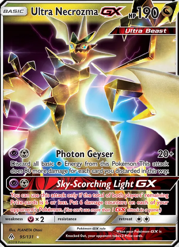 Ultra Necrozma GX — Forbidden Light #95 (Pokémon TCG card)
