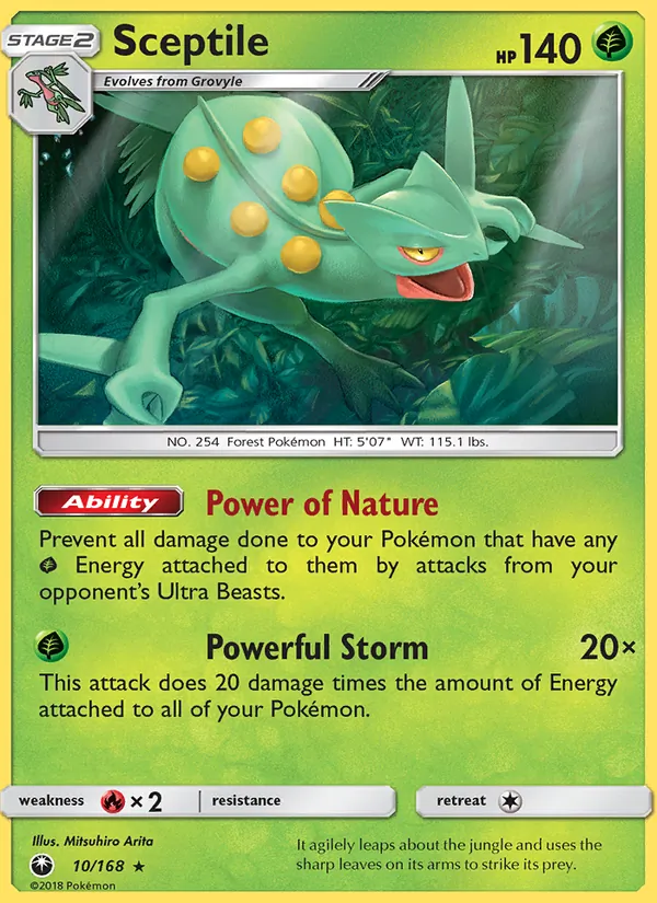 Sceptile — Celestial Storm #10 (Pokémon TCG card)