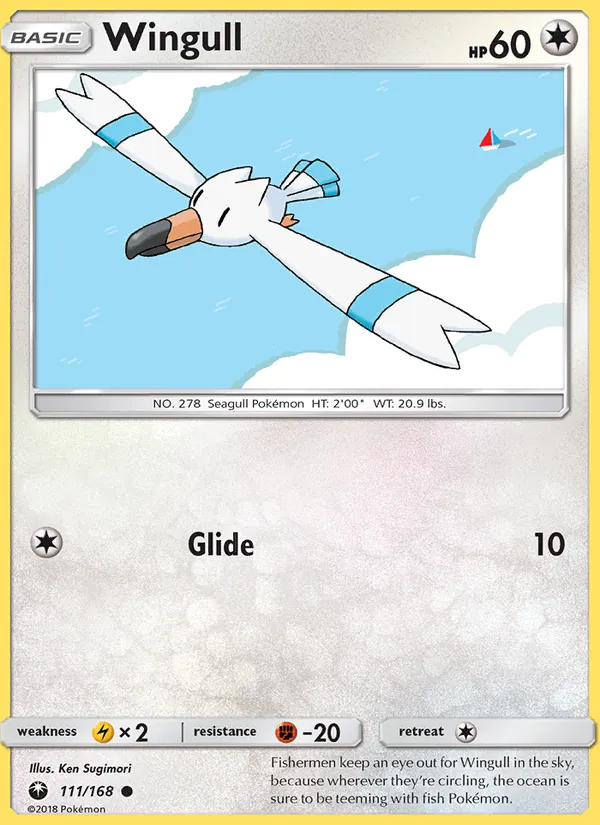 Wingull — Celestial Storm #111 (Pokémon TCG card)