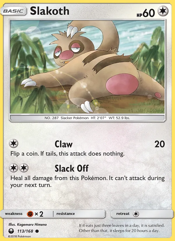 Slakoth — Celestial Storm #113 (Pokémon TCG card)