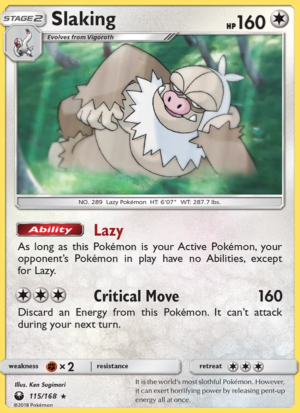 Slaking — Celestial Storm #115 (Pokémon TCG card)