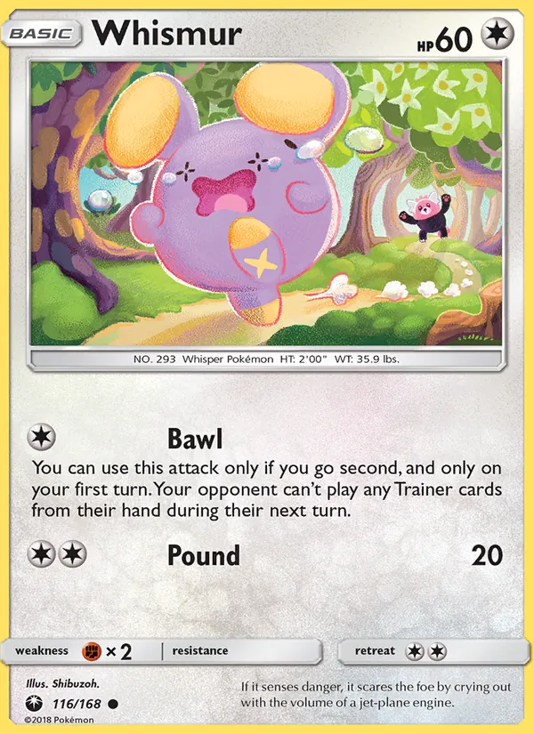 Whismur — Celestial Storm #116 (Pokémon TCG card)
