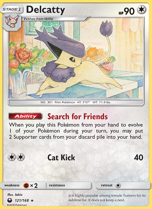 Delcatty — Celestial Storm #121 (Pokémon TCG card)