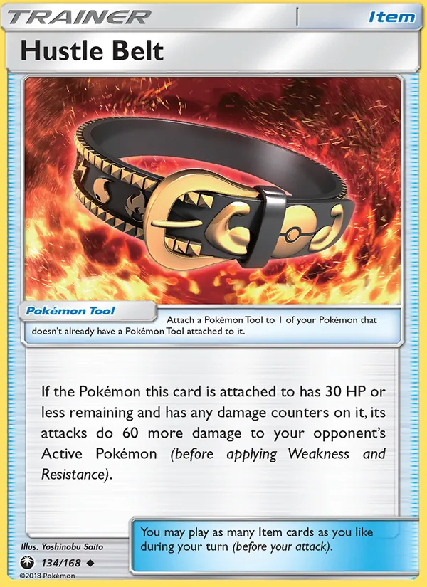 Hustle Belt — Celestial Storm #134 (Pokémon TCG card)