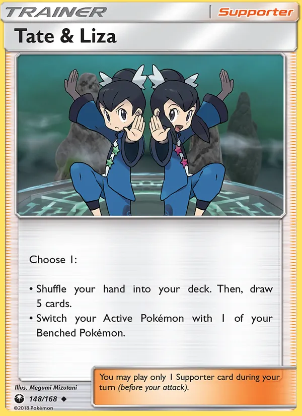 Tate & Liza — Celestial Storm #148 (Pokémon TCG card)