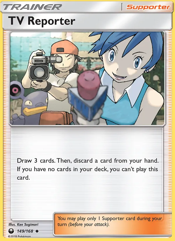 TV Reporter — Celestial Storm #149 (Pokémon TCG card)