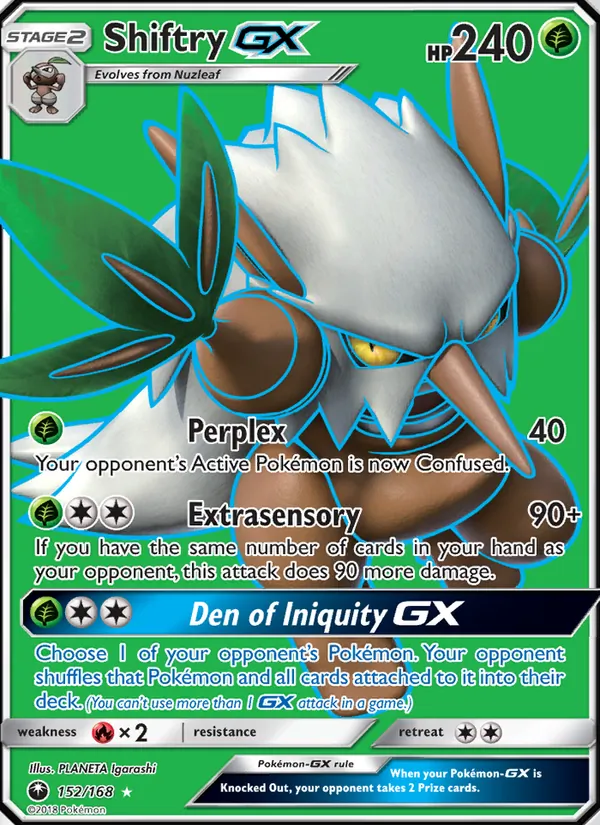 Shiftry GX — Celestial Storm #152 (Pokémon TCG card)