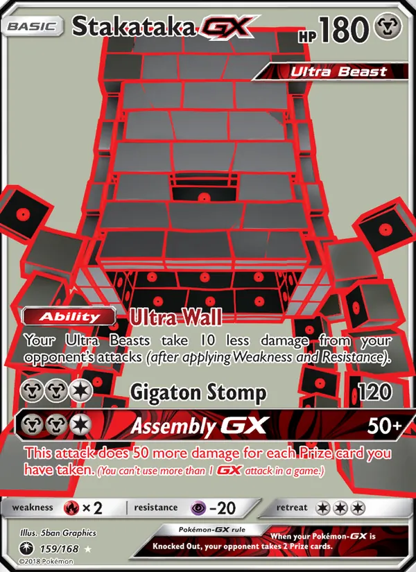 Stakataka GX — Celestial Storm #159 (Pokémon TCG card)