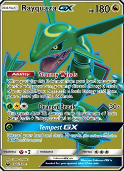Rayquaza GX (Celestial Storm #160)