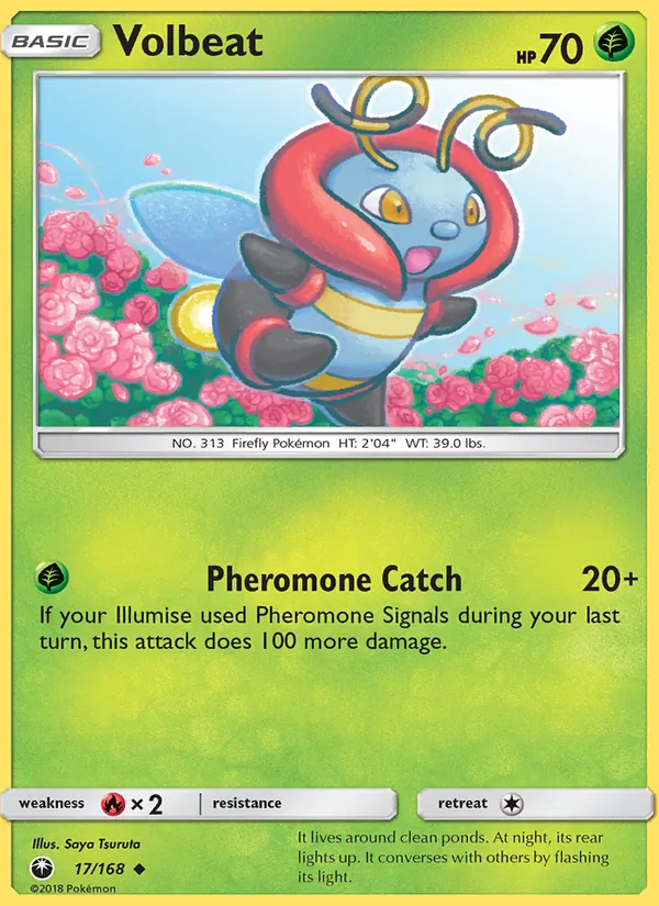 Volbeat — Celestial Storm #17 (Pokémon TCG card)